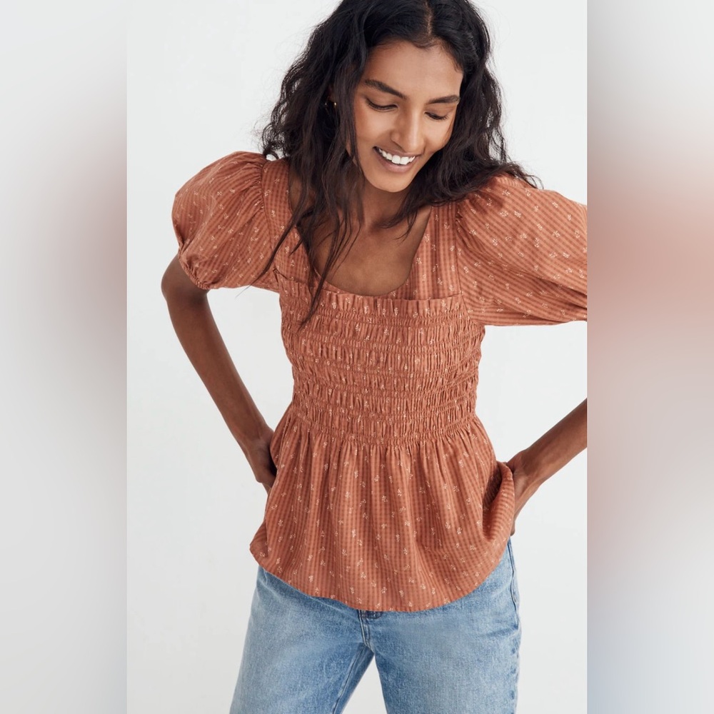 Madewell Smocked Top
